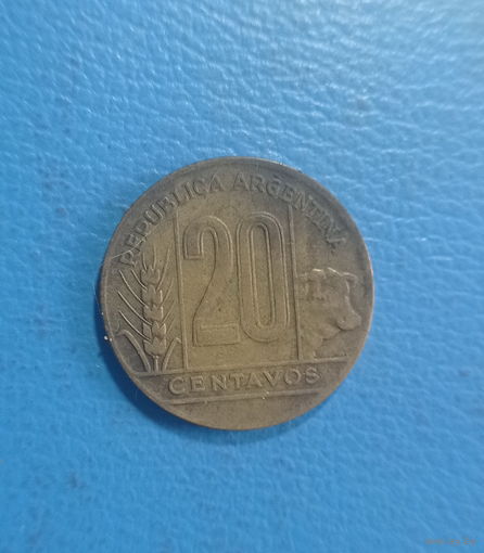 Аргентина 20 сентавос 1948 год