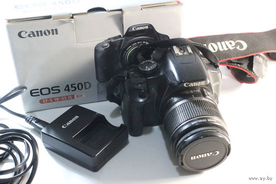 Зеркальный фотоаппарат Canon EOS 450D Kit 18-55mm IS