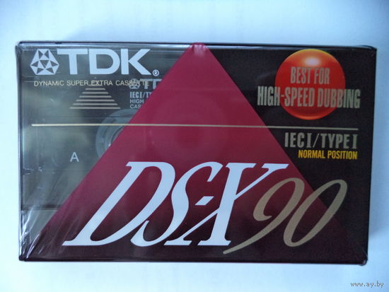 Аудиокассета TDK DS-X 90, под запись (треснула упаковка)