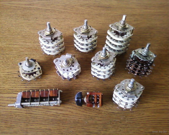 Переключатели галетные разные