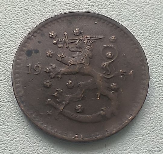 Финляндия 1 марка 1951  7-14-8