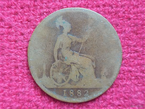 Великобритания ( Британия ) 1 пенни 1882 г. Ал-3