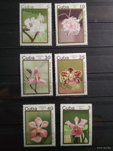 Куба 1992 г. Цветы.