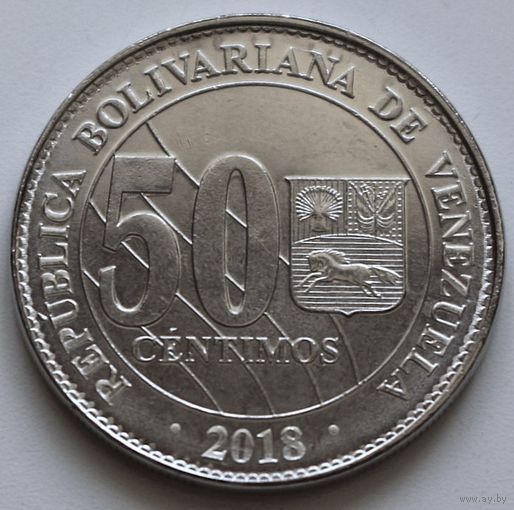 Венесуэла 50 сентимо 2018 год