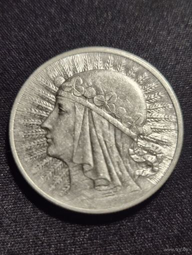 Польша. Ядвига. 10 злотых 1932 года. Коллекционное состояние.