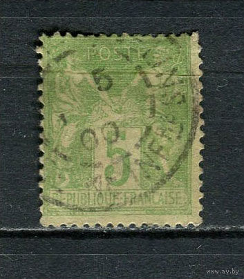 Франция - 1898 - Аллегория 5С - [Mi. 84] - полная серия - 1 марка. Гашеная.  (Лот 28HZ)-TG3P46