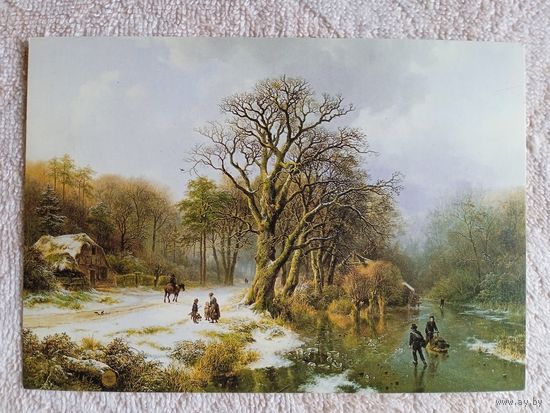 Куккук. Зимний пейзаж. Издание Нидерландов