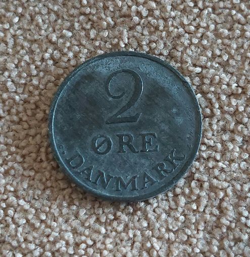 Дания 2 эре, 1967 Король Фредерик IX