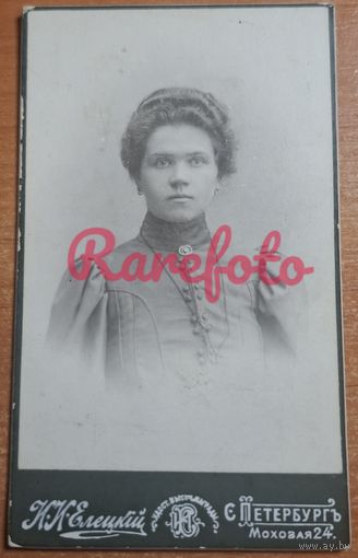 1910-е Визит портрет девушка студийное фото типажи ретро фотограф Илецкий СПБ