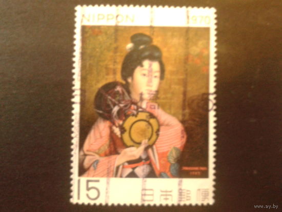 Япония 1970 неделя филателии, живопись
