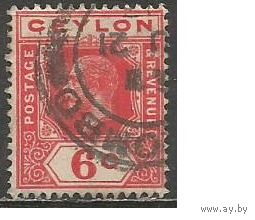 Цейлон. Король Георг V. 1911г. Mi#169.
