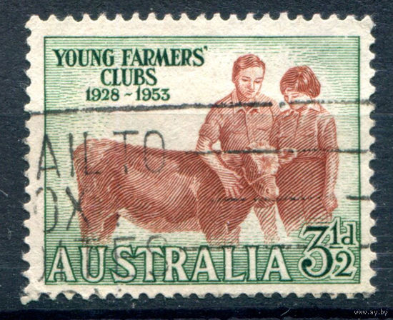 Австралия - 1953г. - 25 лет объединению молодых фермеров - 1 марка - полная серия, гашёная [Mi 237]. #3-WB-87-A-1