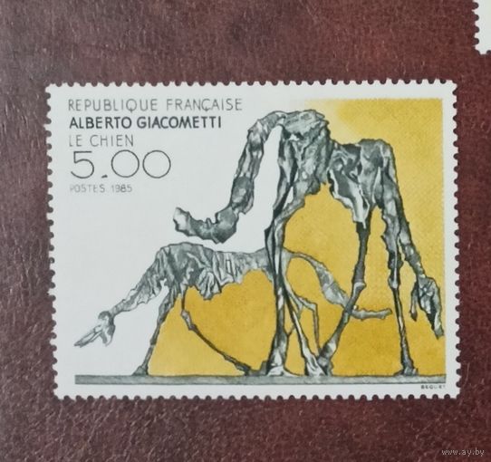 Франция**  искусство  Альберто Джакометти полная серия без наклеек и их следов