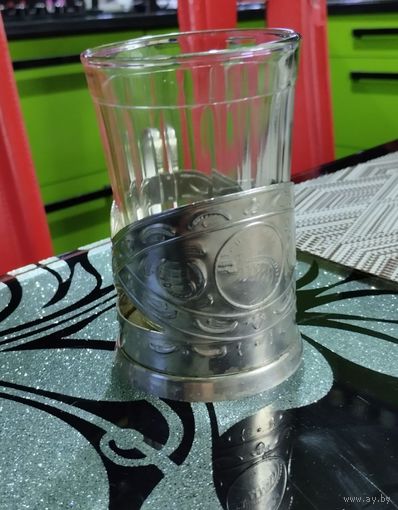 Подстаканник со стаканом Запорожье СССР