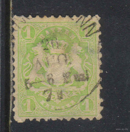 Бавария Кор 1870 Герб Стандарт #22y