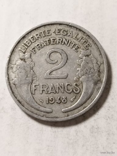 Франция 2 франка 1948