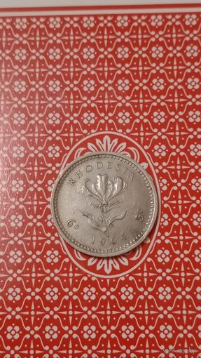 Родезия 5 центов 1964