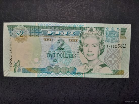2 доллара 2002 года. Фиджи. aUNC. Распродажа