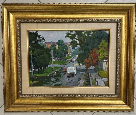 Маслеников П.В;Нар.худ;"Минск",1973г.К/М. р.45.5х55,5 см.