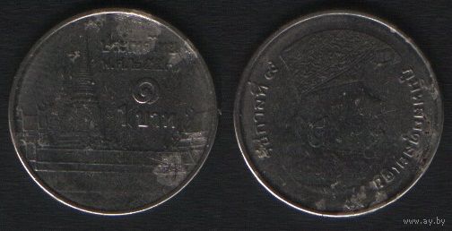 Таиланд y444 1 бат 2010 год VF (6873_-ang036