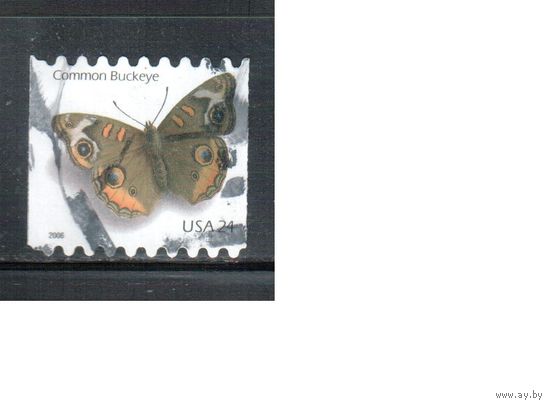 США-2006 (Мих.4051 ВС) , гаш., Стандарт, Фауна, Бабочки  (одиночка)