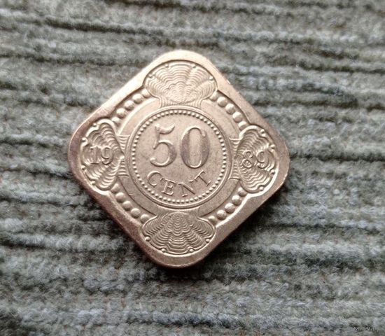 Werty71 Нидерландские Антильские острова 50 центов 1989 Антилы Антильские Нидерланды