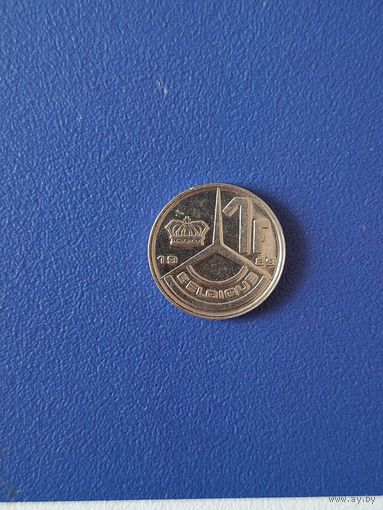 Бельгия 1 франк 1989 года франкоязычная версия