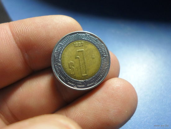 1 песо 1997 г. Мексика