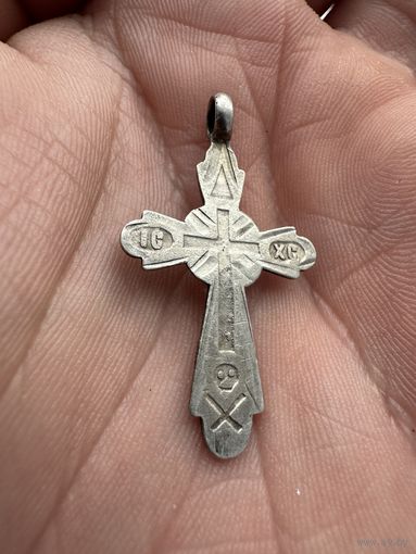 Крест Серебрянный Царская проба. 84