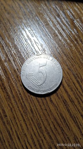 Эквадор 5 сентаво 2000