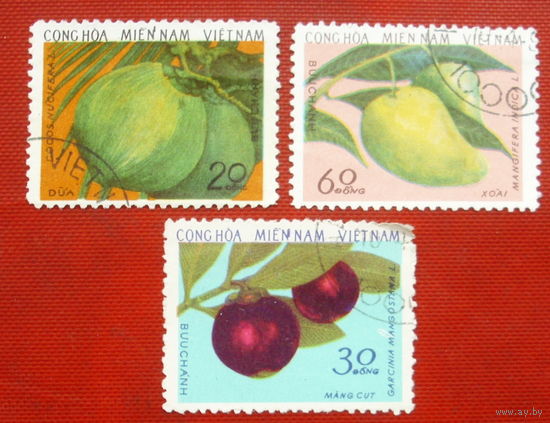 Вьетнам. Фрукты. ( 3 марки ) 1976 года. 3-4.