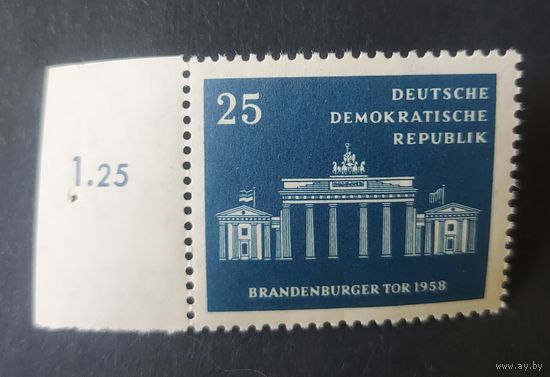 Германия, ГДР 1958 г. Mi.666 MNH