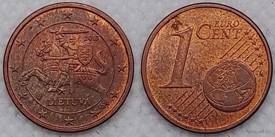 1 евроцент 2015 г Литва