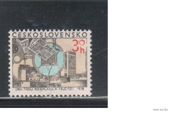Чехословакия-1978,(Мих.2467)  * , Телевидение