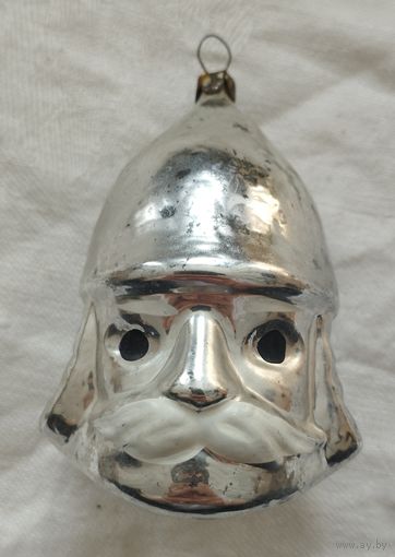 Ёлочная игрушка голова богатыря