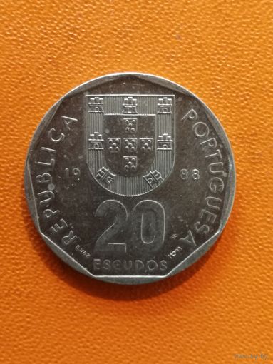 Португалия 20 эскудо, 1988 год, KM# 634