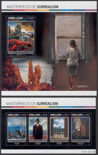 Сьерра-Леоне 2017  Живопись  ИСКУССТВО КАРТИНЫ  к/б+бл MNH