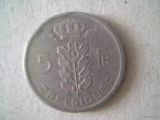 Монеты. Бельгия 5 франков 1949