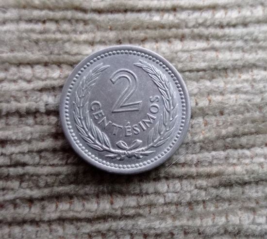 Werty71 Уругвай 2 сентесимо 1953