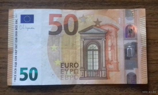 50 евро, выпуск 2017 г.