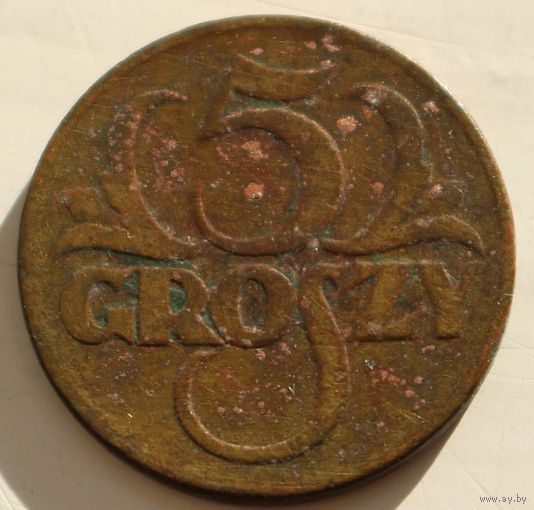 Польша 5 грошей 1923 год