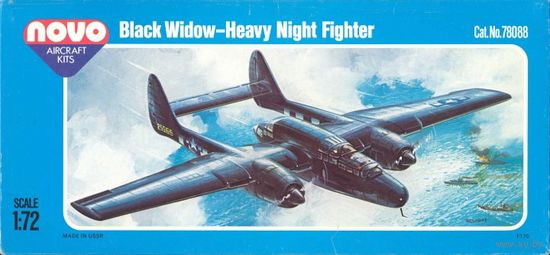 Сборная модель: Northrop P-61 Black Widow ; NOVO (CCCP) 1/72