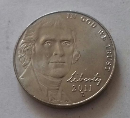 5 центов, США 2011 D