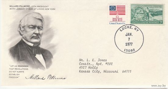 КПД США /Президент MILLARD FILLMORE/9 1977 г