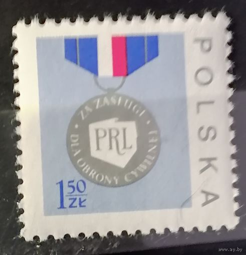 Польша 1977 Медаль за защиту граждан