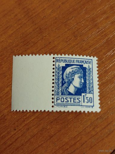 1944-45 Франция Французский Комитет Национального Освобождения Марианна чистая клей MNH** (5-7)