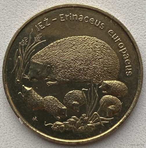 Польша 2 злотых 1996 г. Еж