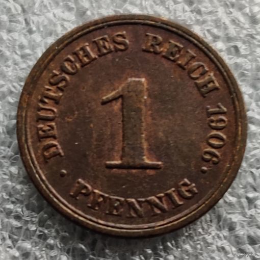 Германия 1 пфенниг  1906 г.