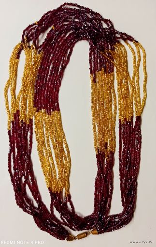 Бусы. Бисер,Чехословакия, 110 см.