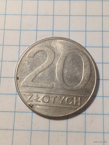 20 злотых Польша 1990 год